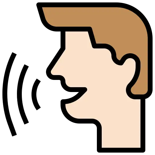 Una persona pronunciando algo